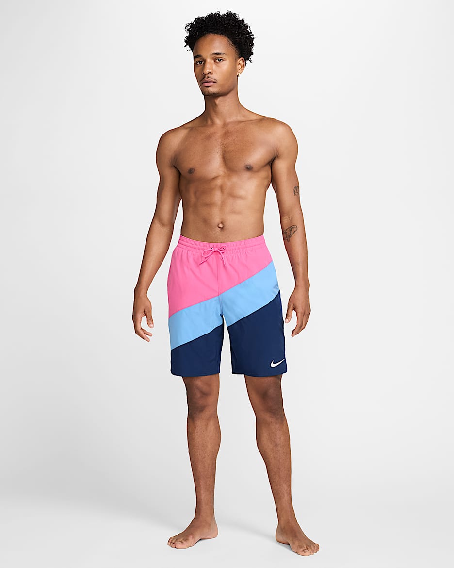Traje de bano tipo short de voleibol de 23 cm para hombre Nike Rosa